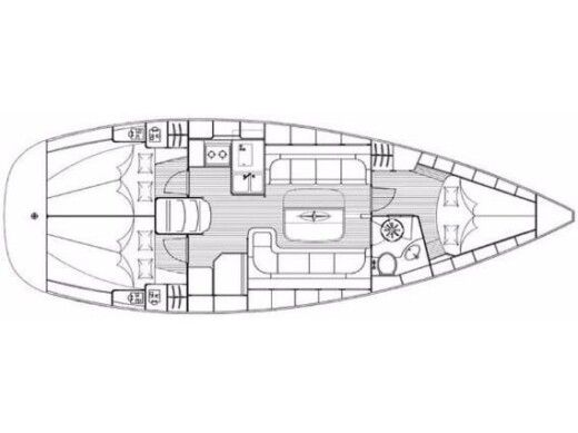 Sailboat Bavaria Bavaria 37 Cruiser Plan du bateau