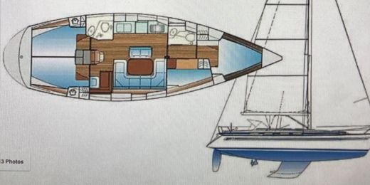 Sailboat Bavaria Bavaria 42 Cruiser Boat layout