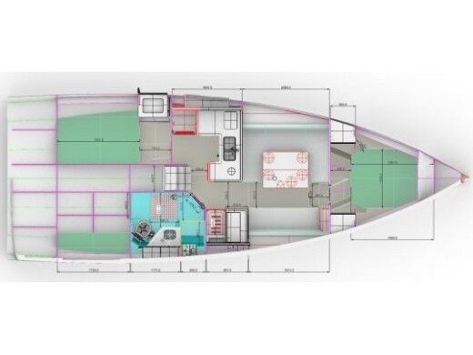 Sailboat  RM 1080 Plan du bateau
