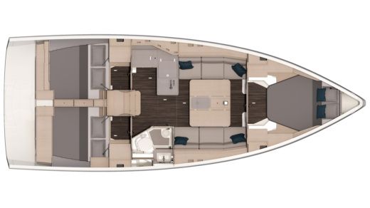 Sailboat Dufour D37 Boat design plan