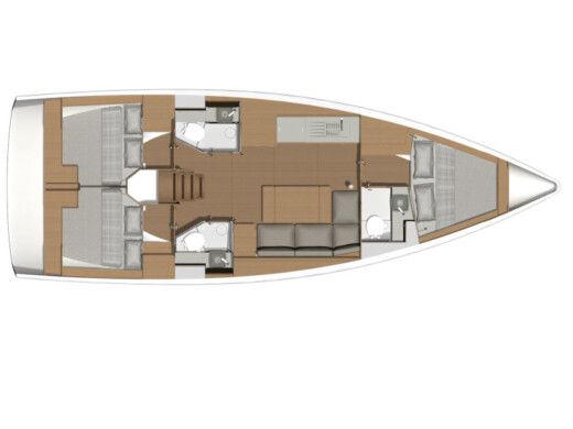 Sailboat DUFOUR 390 GL boat plan