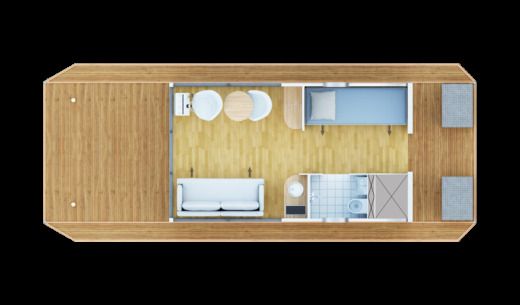 Houseboat Nautilus Hausboote Nautino mini 1 - führerscheinfrei Boat layout