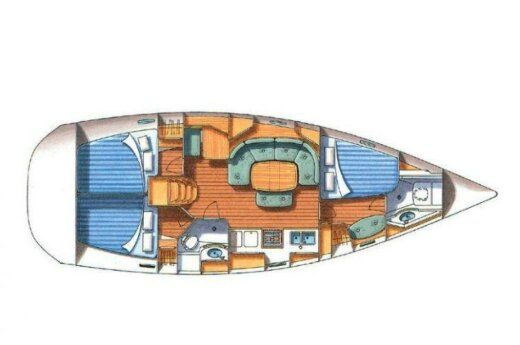 Sailboat Beneteau Oceanis 39.0 Boat design plan