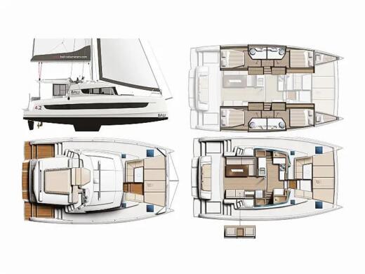 Catamaran  Bali 4.2 boat plan