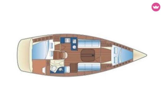 Sailboat Bavaria Bavaria 36 Cruiser boat plan