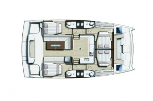 Catamaran Bali - Catana CATSPACE Boat layout