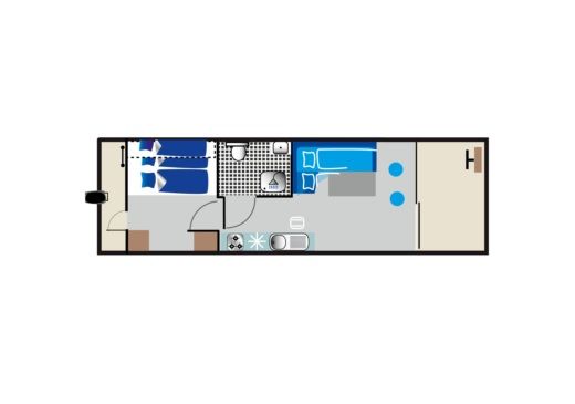 Houseboat Febomobil 990 (HMR) Boat layout