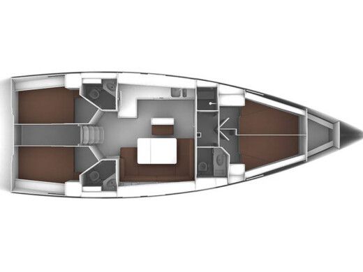 Sailboat BAVARIA CRUISER 46 boat plan