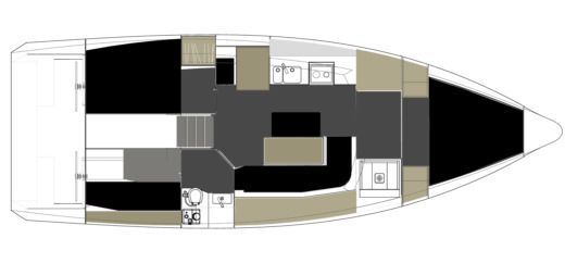 Sailboat Alubat Ovni 370 Plan du bateau