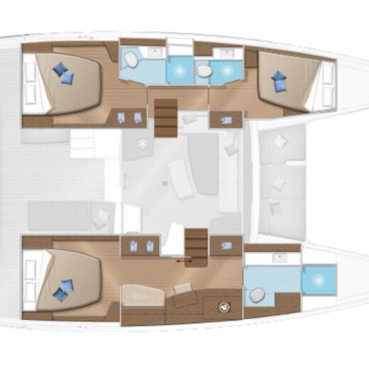 Catamaran Lagoon Lagoon 42 boat plan