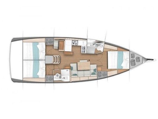 Sailboat Beneteau Sun Odyssey 440 Boat design plan