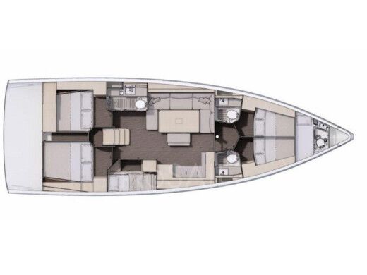 Sailboat  Dufour 470 Plan du bateau
