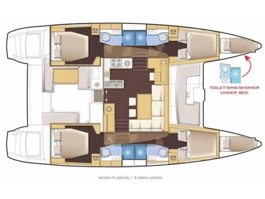 Catamaran Lagoon Lagoon 46 Boat design plan