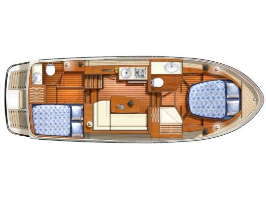 Sailboat  Linssen Grand Sturdy 30.0 AC Intero Plattegrond van de boot