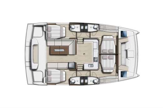 Catamaran Bali - Catana Catana 42 Boat layout