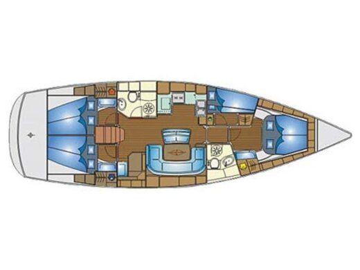 Sailboat BAVARIA BAVARIA 46 Boat layout
