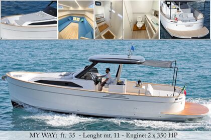 Hyra båt Motorbåt Apreamare Gozzo 35ft Amalfi