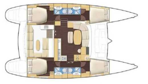 Catamaran Lagoon Lagoon 440 boat plan