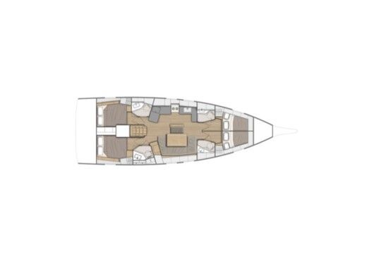 Sailboat BENETEAU OCEANIS 46.1 Plano del barco