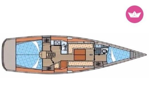 Sailboat Elan Elan Impression 434 Plan du bateau