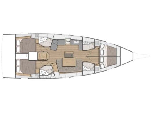 Sailboat  Oceanis 46.1 boat plan