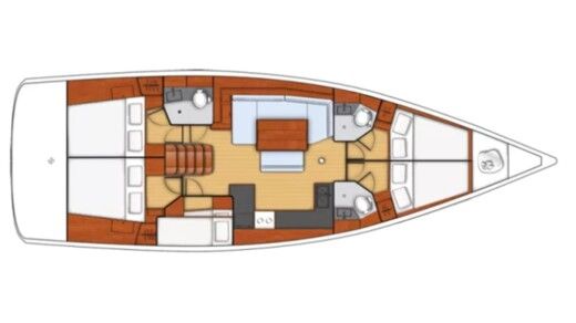 Sailboat Beneteau Oceanis 48 boat plan
