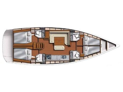 Sailboat  Sunsail 47 boat plan