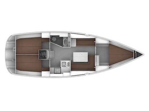 Sailboat Bavaria 36 Cruiser Boot Grundriss