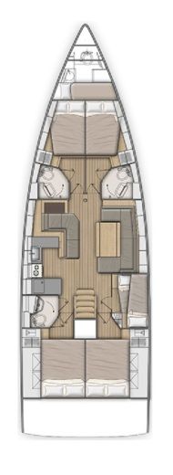 Sailboat Beneteau Oceanis 51.1 boat plan