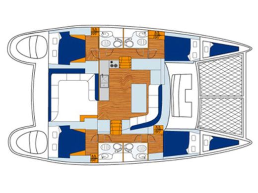 Catamaran LAGOON 440 Boat layout