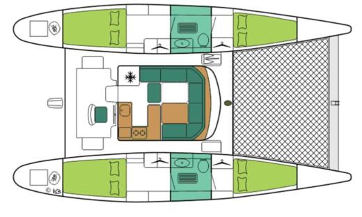 Catamaran Edel EDELCAT 35 Cabin Plano del barco