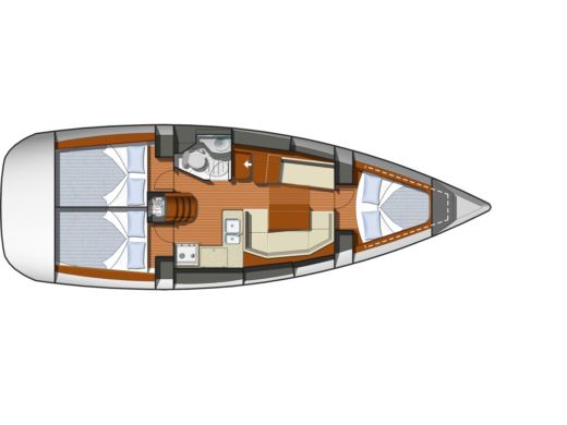 Sailboat  Sun Odyssey 36i boat plan