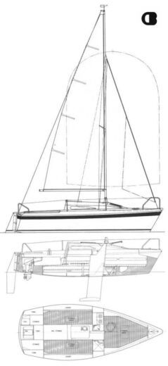 Sailboat Etap 22I boat plan