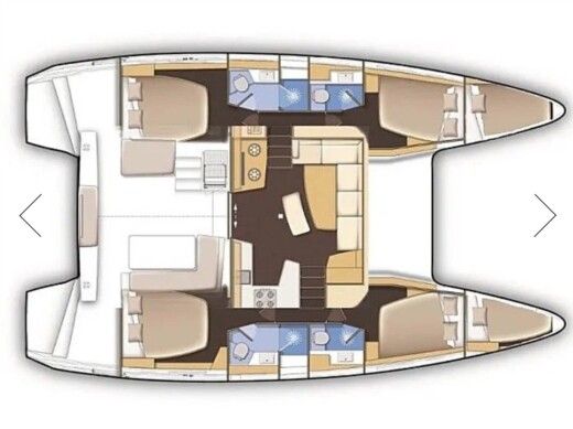 Catamaran Lagoon 42 boat plan