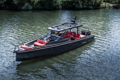 Rental Motorboat Axopar Brabus Shadow 900 Black Ops Limited Editon Barcelona