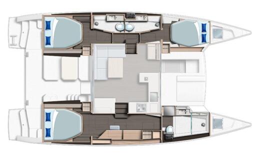 Catamaran SERENITY 64 boat plan