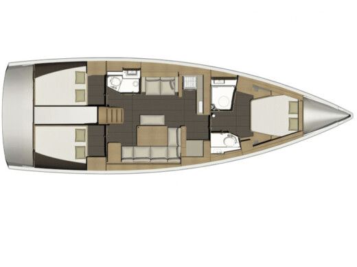 Sailboat DUFOUR 460 GL Plan du bateau