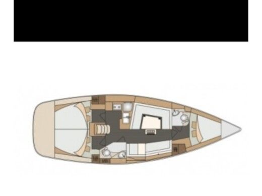 Sailboat Elan Elan Impression 40 Boot Grundriss