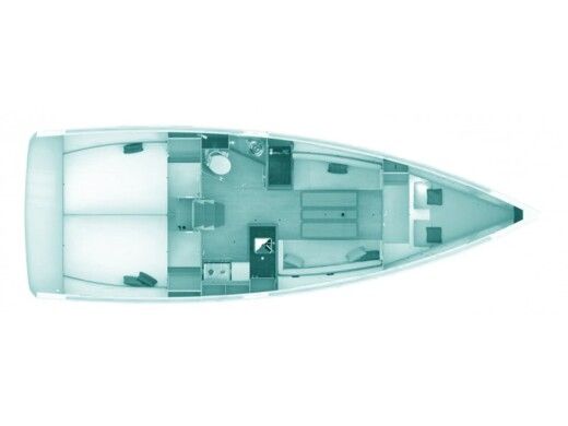 Sailboat JEANNEAU SUN ODYSSEY 419 Plano del barco