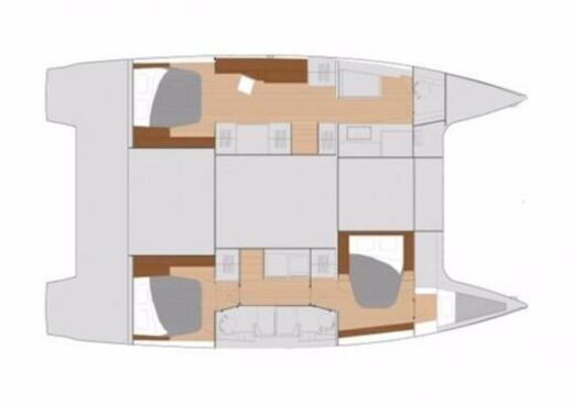 Catamaran Fontaine Pajot Saona 47 boat plan