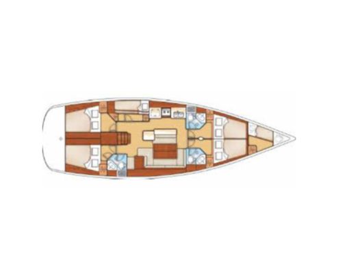 Sailboat BENETEAU CYCLADES 50.5 Boat design plan