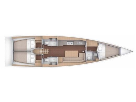 Sailboat Dufour Dufour 390 Grand Large Plan du bateau