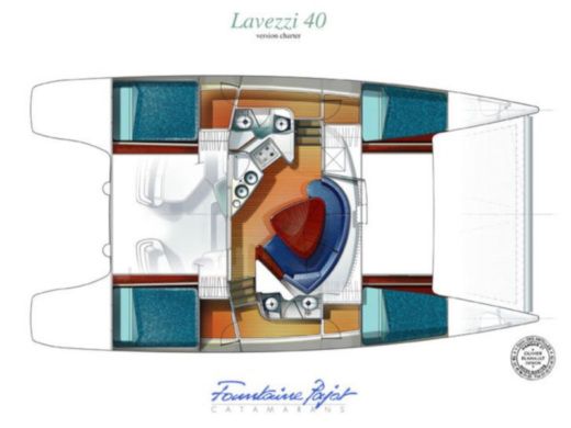 Catamaran Fountaine Pajot Lavezzi 40 boat plan
