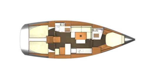 Sailboat DUFOUR 405 boat plan