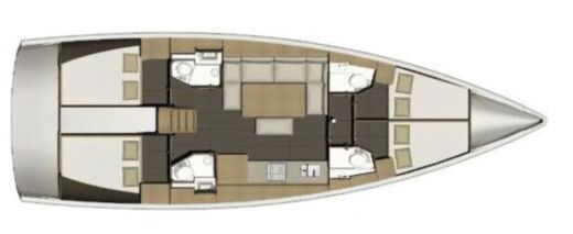 Sailboat Dufour Dufour 460 Gl Boat layout