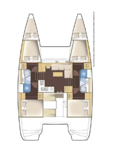 Catamaran Lagoon Lagoon 40 boat plan