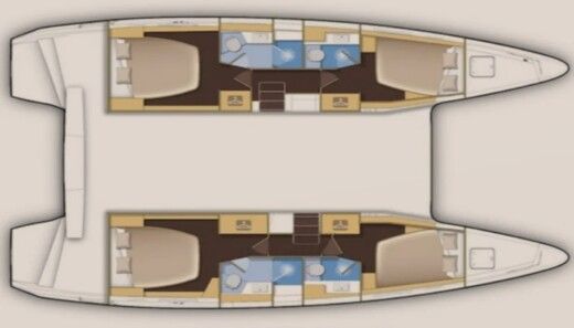 Catamaran Lagoon 42 boat plan