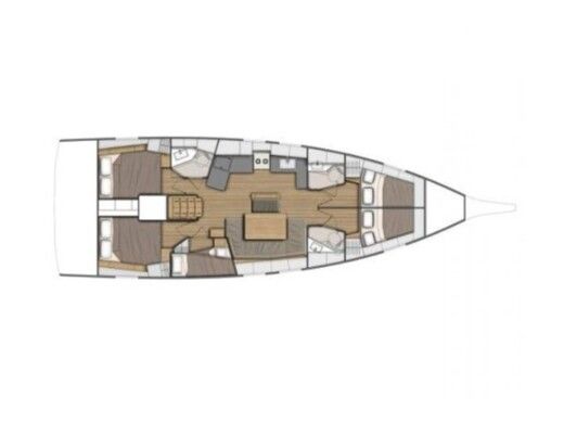 Sailboat  Oceanis 46.1/5 Boat design plan