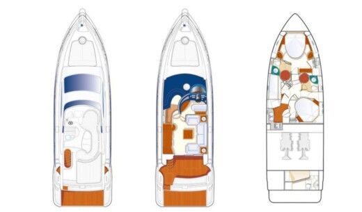 Motorboat Azimut Azimut 50 Fly boat plan