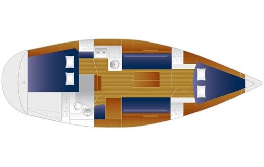 Sailboat Bavaria 34 Cruiser Boat design plan